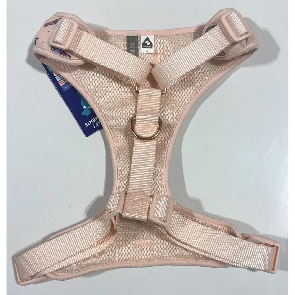 TOP PAW Dog Harness - Pink Champagne Wine Adjustable Comfort - Large - NEW NWT